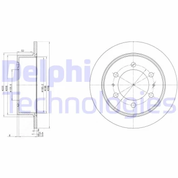 DELPHI BG3522 Brake Disc