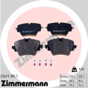 Stabdžių trinkelių rinkinys, diskinis stabdys ZIMMERMANN 25617.185.1 kaina