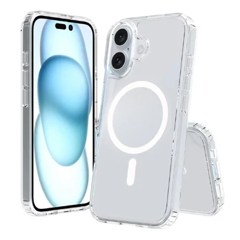 Riff Magsafe ultra thin silicone back case for Apple iPhone 16 Transparent