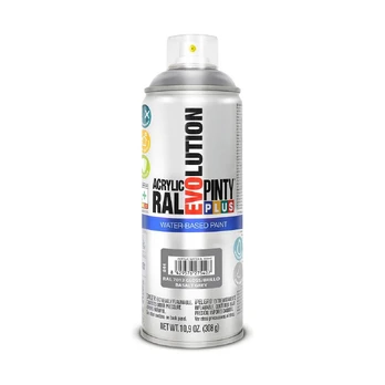 Purškiami dažai Pintyplus Evolution RAL 7012 400 ml Vandens pagrindu Basalt Pilkas