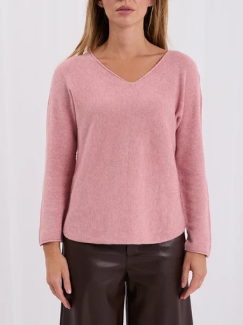 Italy Moda Sweter-IT-SW-0810.28-ciemny rožinė