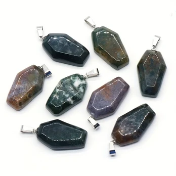 Karstelis, pakabukas, Indian Agate (1pc)