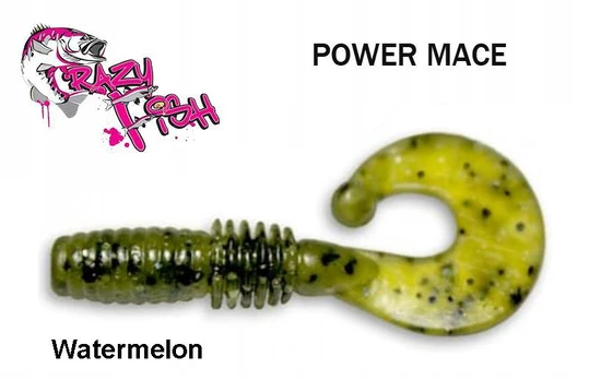 Guminukas Crazy fish Power Mace Watermelon 4 cm Anyžiai
