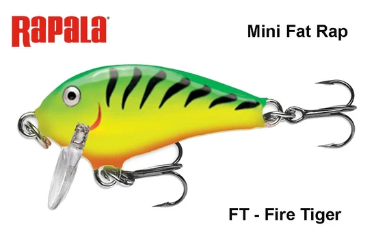 Vobleris Rapala Mini Fat Rap MFR03FT Fire Tiger 3 cm