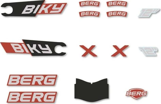 Berg Biky - Sticker set City Raudona