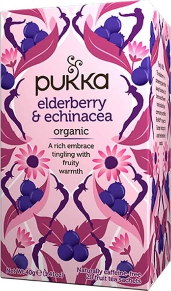 Pukka Herbs Pukka Herbata Elderberry Echinacea - 20 saszetek
