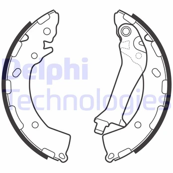 Stabdžių trinkelių komplektas DELPHI LS2150