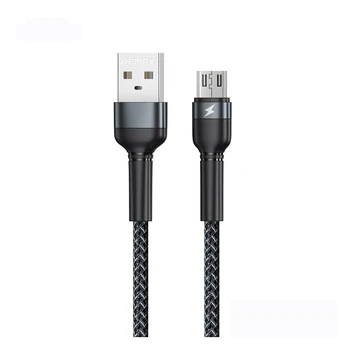 USB kabelis Remax RC-124m USB-A to MicroUSB 1.0m juodas