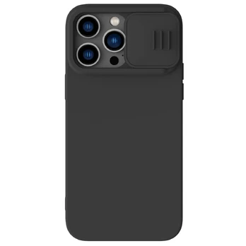 Telefono Dėklas Nillkin CamShield Silky Silicone Case for iPhone 15 Plus with Camera Protector Juodas KOW068