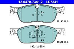 ATE 13.0470-7341.2 Brake pad set