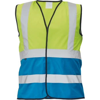 Liemenė universalus Cerva Lynx Duo HV, mėlyna/geltona, XL dydis