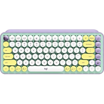 Klaviatūra Logitech POP Keys Emoji SWE (W), daydream