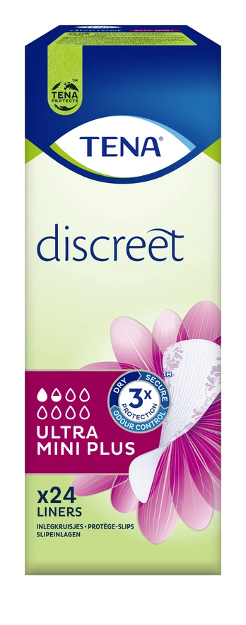TENA įklotai DISCREET ULTRA MINI PLUS, 24 vnt.