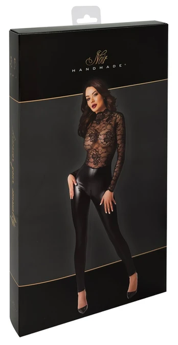 Noir Jumpsuit Lace L glaustinukė