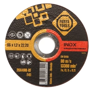 Pjovimo diskas Forte Tools, 115 mm x 1.2 mm x 22.23 mm