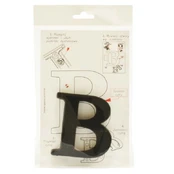 Buto raidė B, 9,5 cm, plastikas, juodos sp. kaina