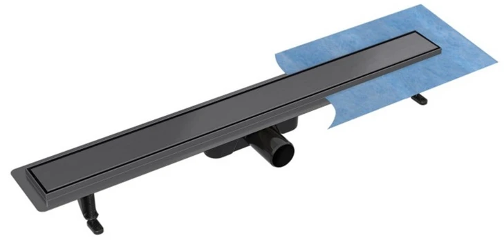 Dušo latakas Besco Virgo Grafit Duo, 80 cm