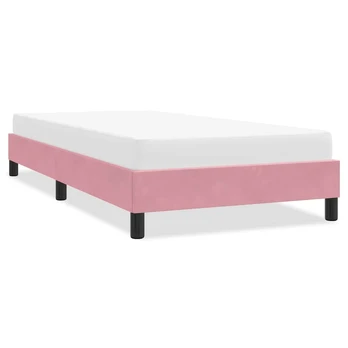 Lovos rėmas be čiužinio Rožinis 80x210 cm aksomas