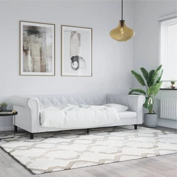 Lova Sofa, baltos spalvos, 90x200cm, dirbtinė oda
