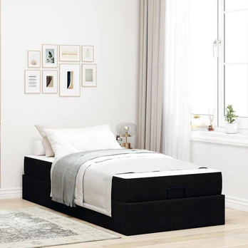 Lovos rėmas Juoda 100 x 200 cm audinys