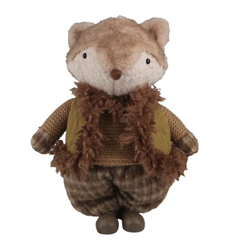 Decoration FAB ROBIN H37.5cm, fox, green