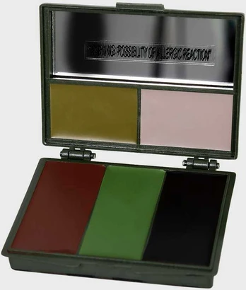 Mil-Tec W/L CAMO 5 COL.FACE PAINT SET W. MIRROR