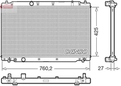 Radiatorius, variklio aušinimas DENSO DRM40109