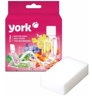Kempinė valymui York Magic Sponge 013300, balta, 2 vnt.
