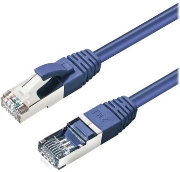 MicroConnect CAT6A S/FTP 0.5m Mėlyna LSZH Shielded Network Cable, LSZH,