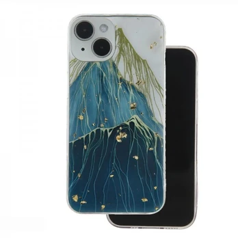 Dėklas Gold Glam case for iPhone 15 Pro 6,1' mountain