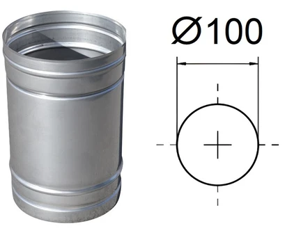 Dūmtraukio vamzdis Akvilon L250xD100mm