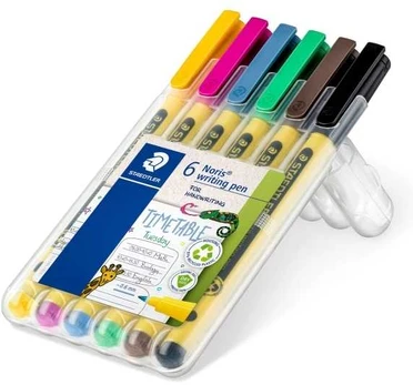 STAEDTLER Fineliner Noris skrivepen 0,6mm ass (6)