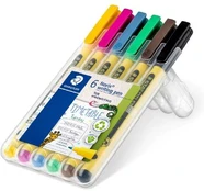 STAEDTLER Fineliner Noris skrivepen 0,6mm ass (6) kaina