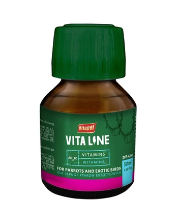 VITAPOL AD3EC egzotiniams paukščiams 50ml