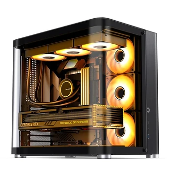 Jonsbo TK-2 2.0 Midi-Tower, Tempered Glass - juodas