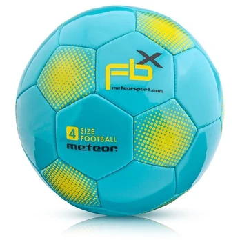 Futbolo kamuolys Meteor FBX, 4 dydis, mėlynas