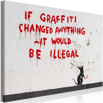 Artgeist Paveikslas - Quotes Graffiti (1 Part) Wide