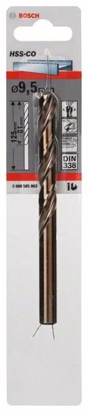 Grąžtas metalui BOSCH HSS-Co, 9,5 mm, 1 vnt., UŽS