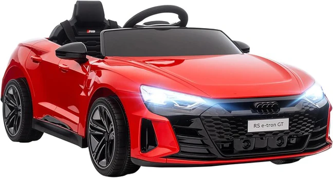 HOMCOM AUDI RS E-tron GT Elektrinis automobilis vaikams, raudonas