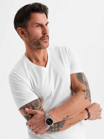 t-shirt for men - baltas