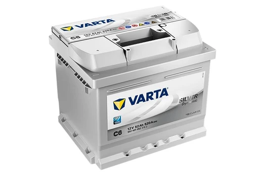 VARTA Sidabrinis Dynamic C6 (552401052) 52Ah akumuliatorius