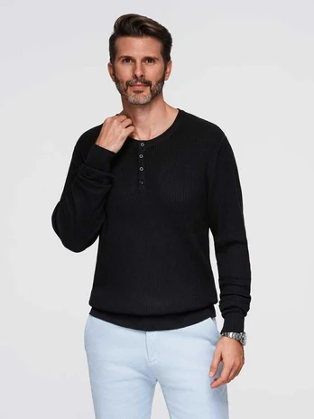 men's sweater - juodas