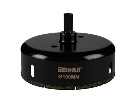 Bihui Gres, Deimantinė gręžimo karūna plytelėms, šešiakampis 100mm