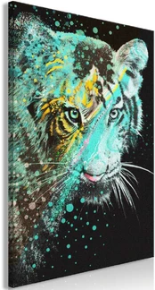 Artgeist Paveikslas - Mint Tiger (1 Part) Vertical kaina