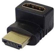 Ostatní HDMI M/F adapter bent to 90° right angle