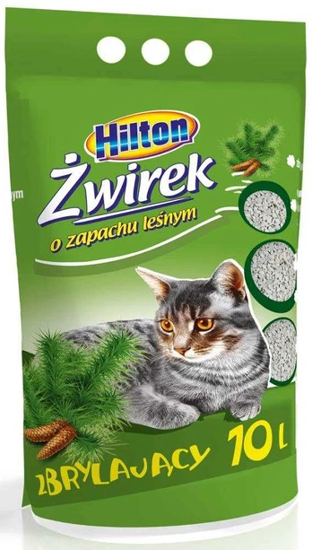 HILTON bentonite clumping forest cat litter - 10 l