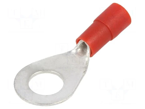 Tip: ring | M6 | Ø: 6.5mm | 0.5÷1mm2 | crimped | for cable | insulated