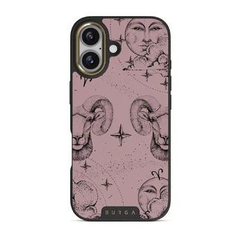 Aries - iPhone 17 Case, Elite Dark (MagSafe) / Gold / Pink