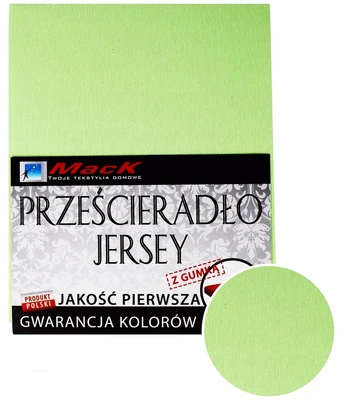 Jersey paklodė su guma 220x200 žalsva
