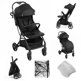 Kidnort Fjällräv Black Vaikiškas vežimėlis